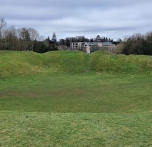 A view across the Roman amphitheatre at Cirencester