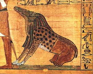 Ammit from the Papyrus of Ani.