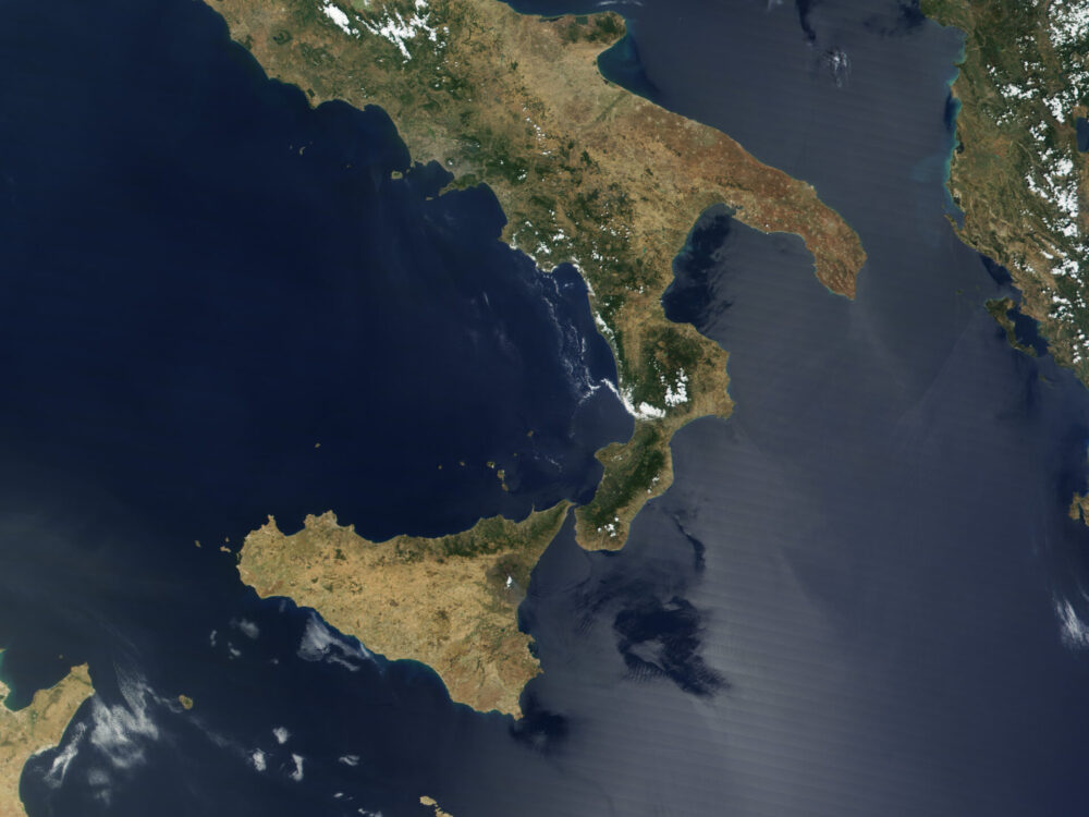 Picture of Sicily from space