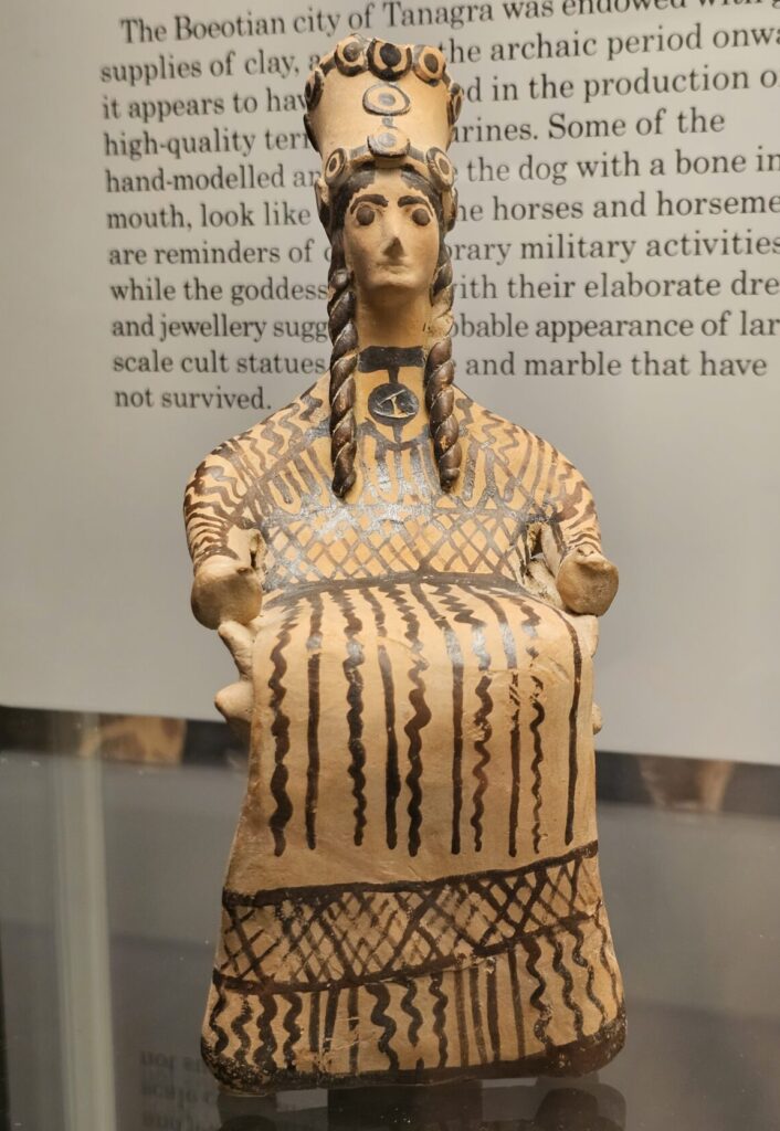 Boeotian terracotta goddess from Tangara