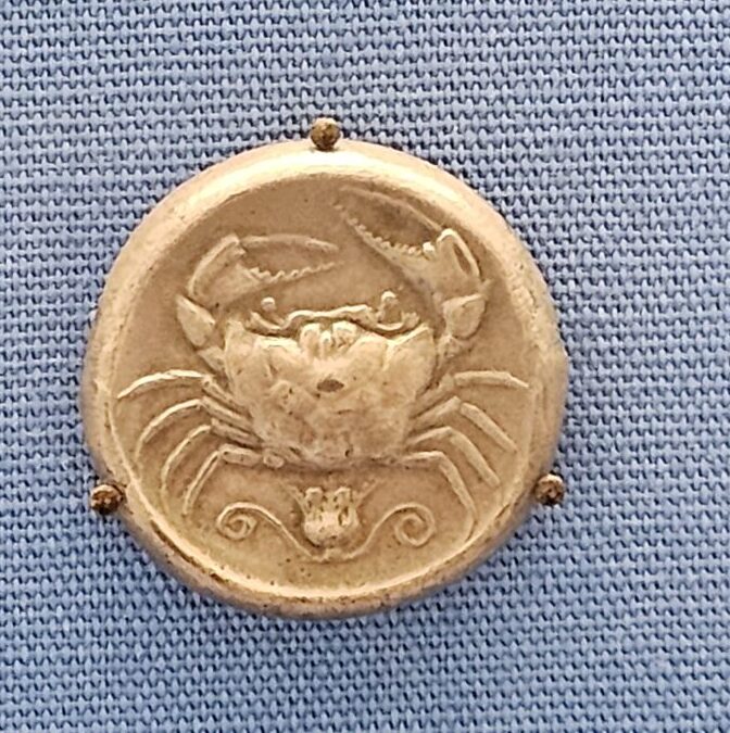 coin from Acragas featuring a crab - ancient Sicily.
