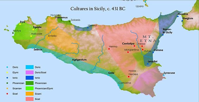 Cultures in Sicily in 431 BC